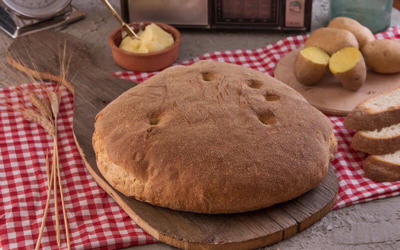 Ekşi Mayalı Patatesli Köy Ekmeği