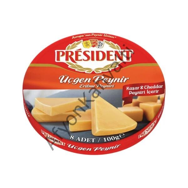 President Üçgen Peynir Cheddarlı (100gr)