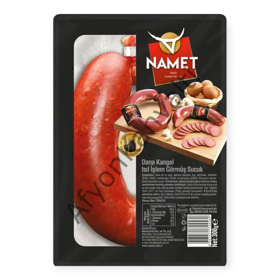 Klasik Dana Isıl İşlem Görmüş Sucuk (300gr)