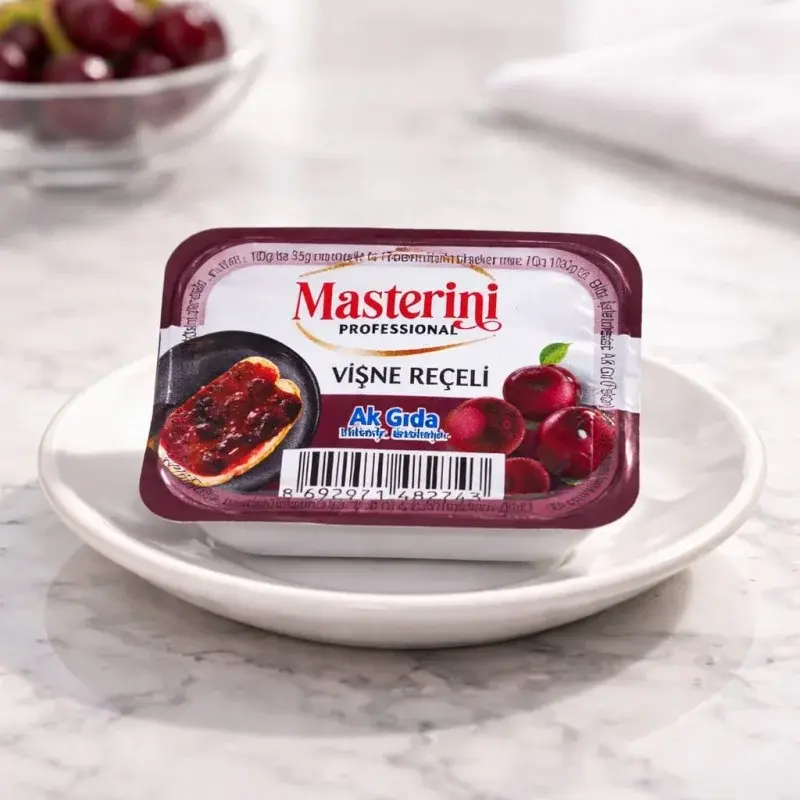 MASTERİNİ Reçel Vişne 20gr 100 adet