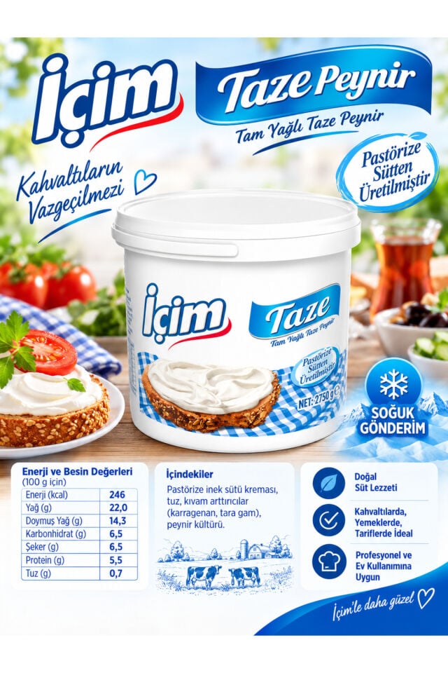 İÇİM TAZE PEYNİR 2750gr