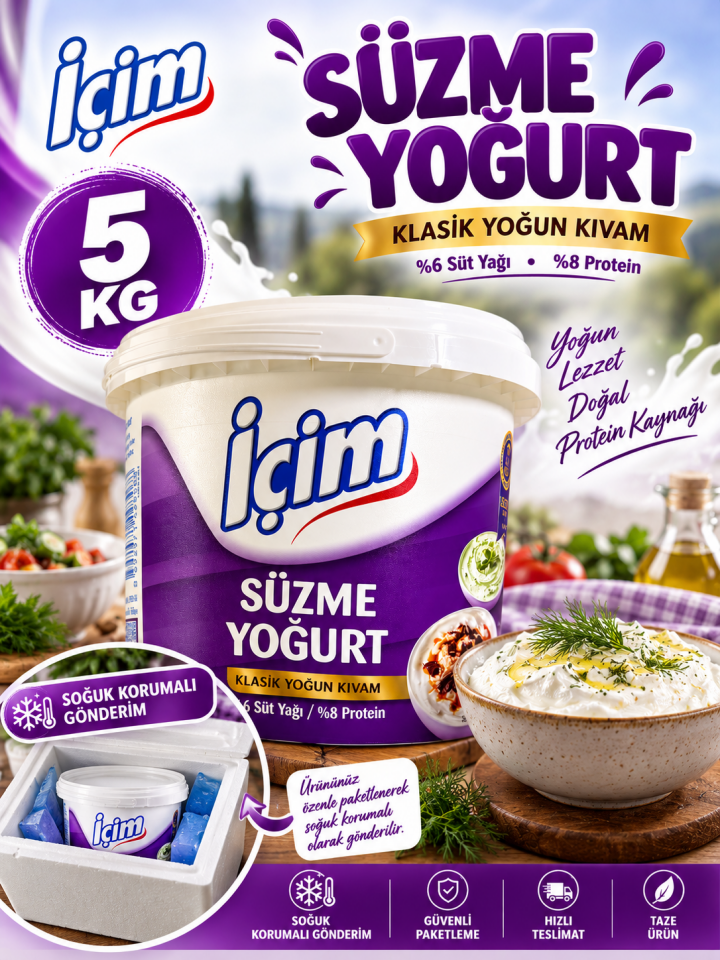 İÇİM YOĞURT SÜZME 5KG